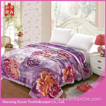 DOUBLE SIDED EMBOSSED HEAVY CLOUDY FLEECE BLANKET